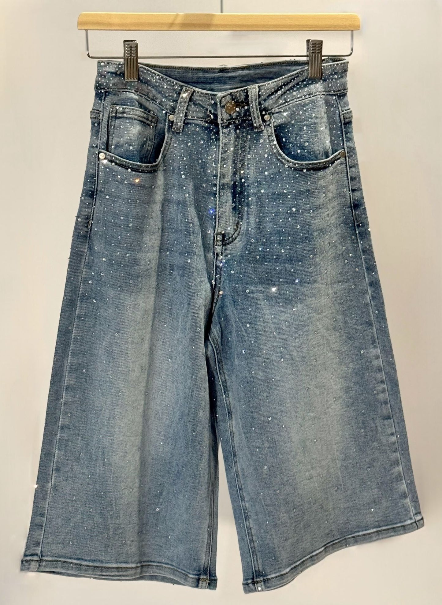 Bermudas Perlas Denim