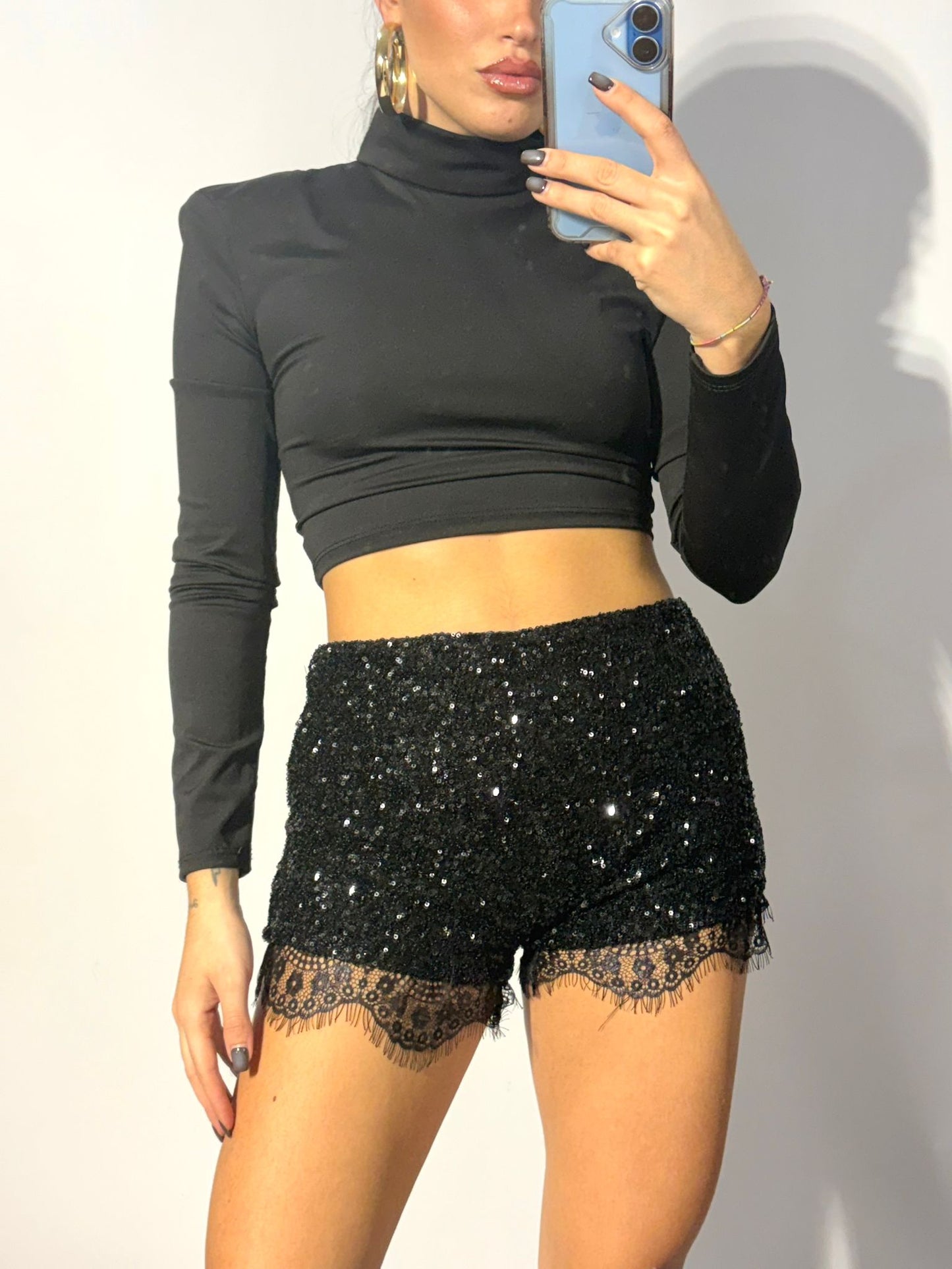 SHORT MINI ENCAJE