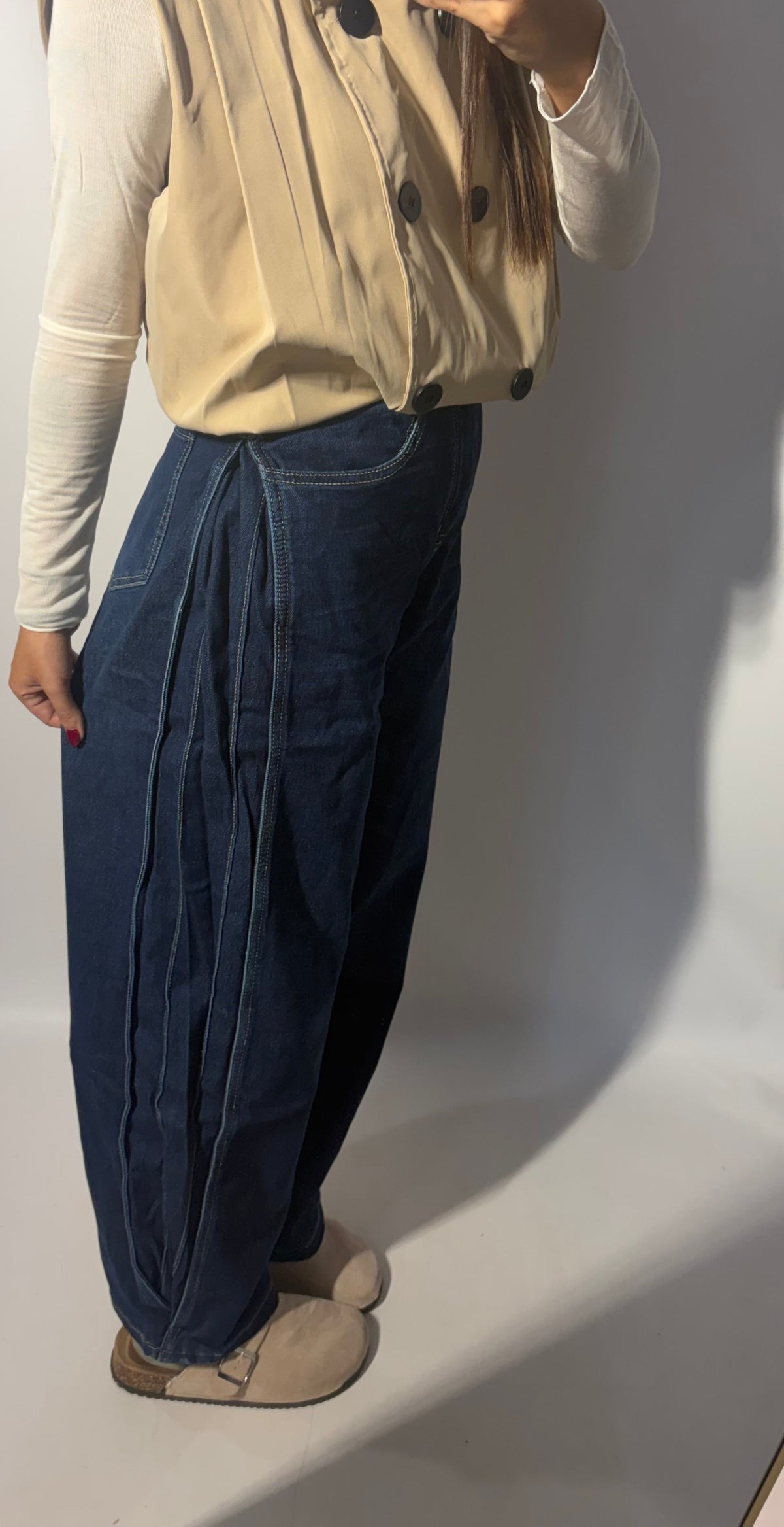 JEANS PLIEGUES