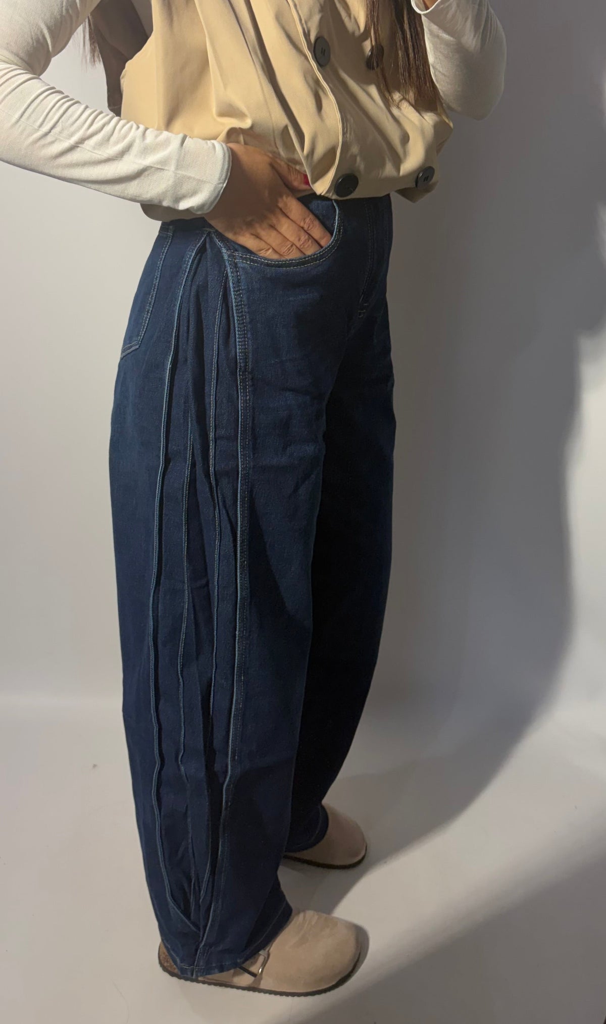 JEANS PLIEGUES