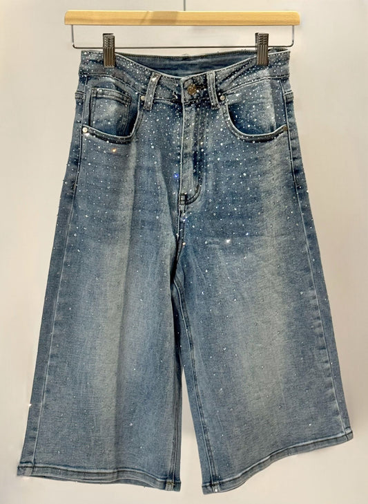 Bermudas Perlas Denim