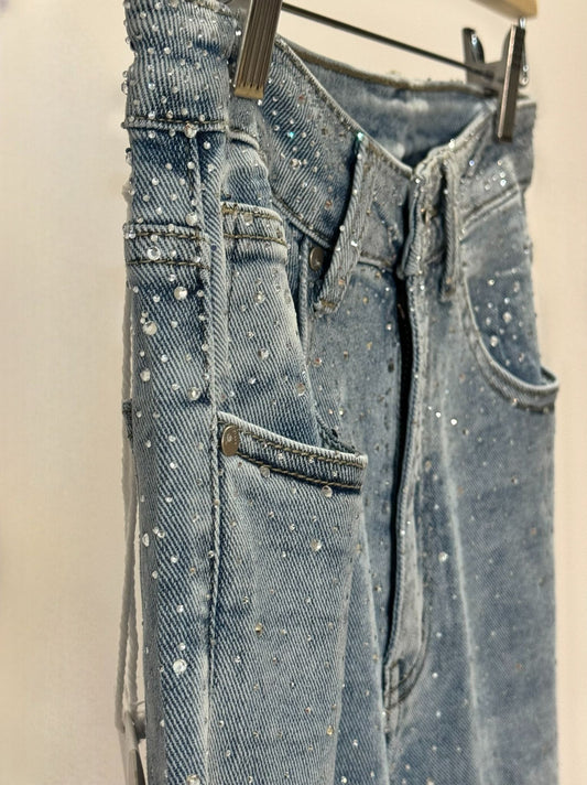 Bermudas Perlas Denim