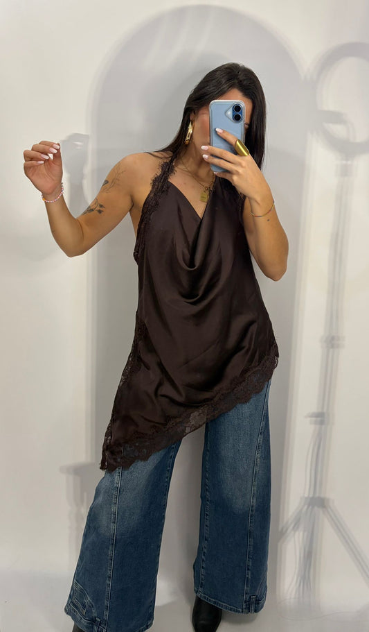 TOP HALTER ENCAJE
