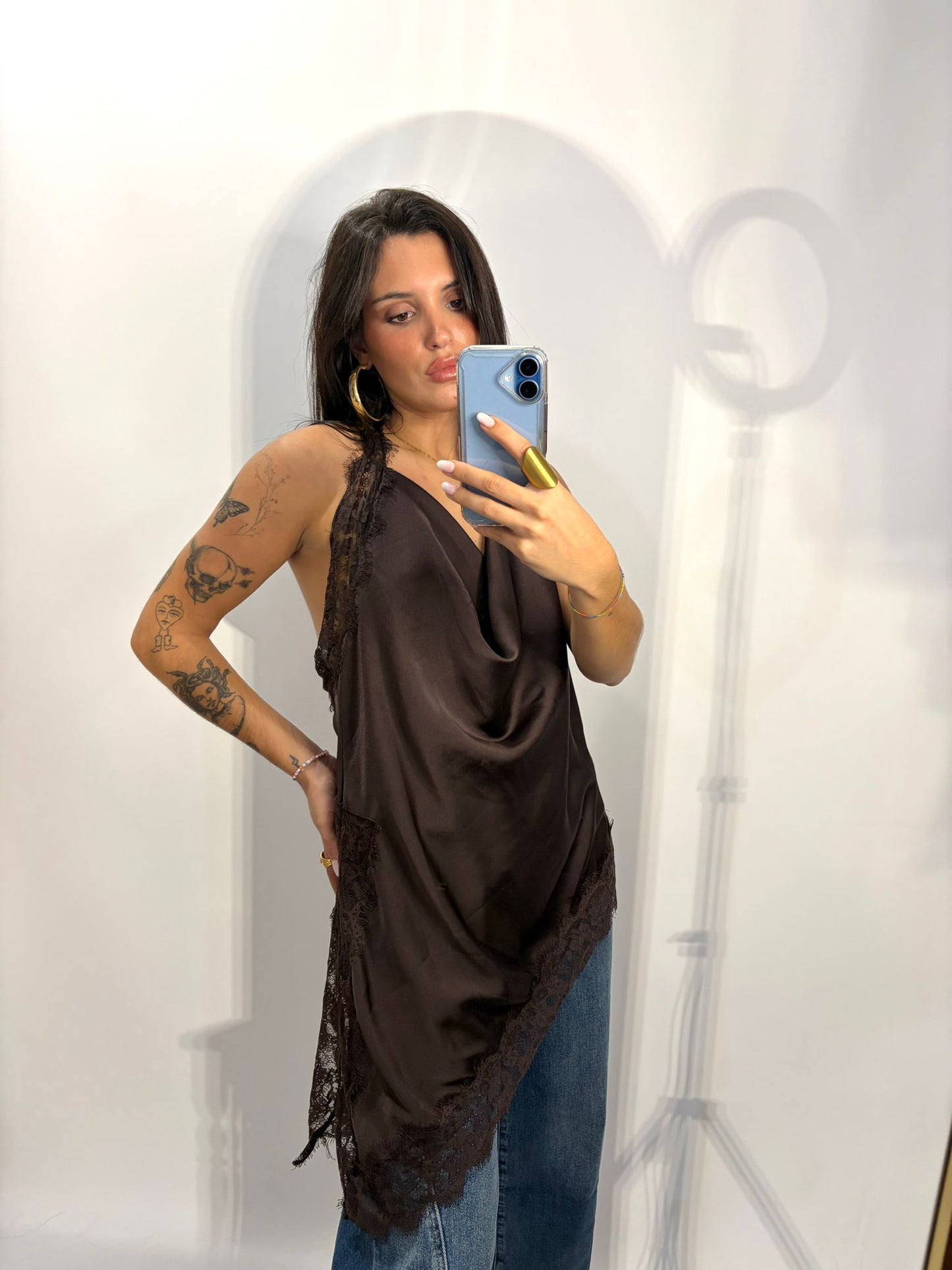 TOP HALTER ENCAJE