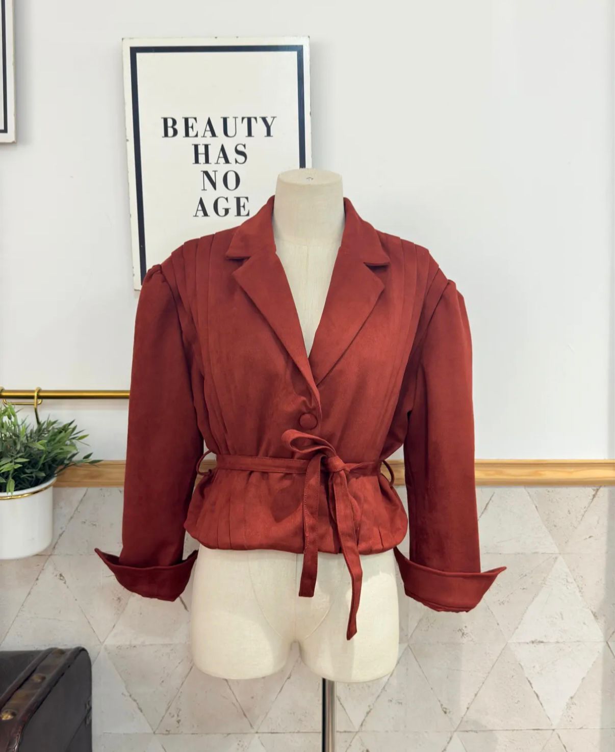BLAZER VELVET CORTA