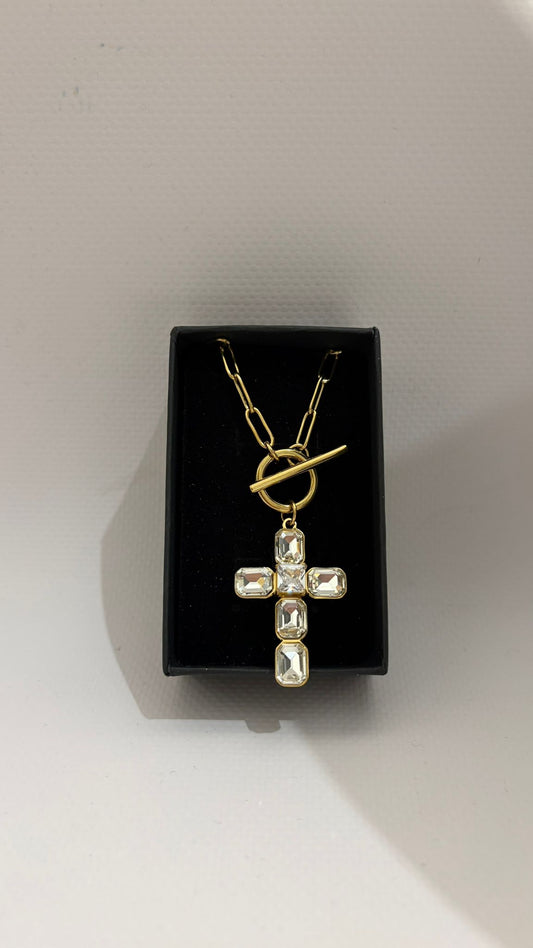 COLLAR CRUZ CADENA