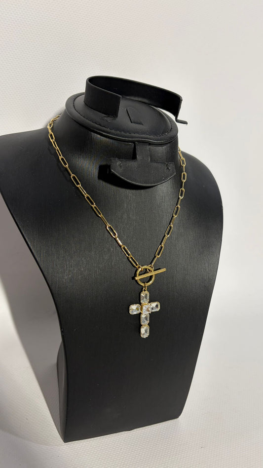 COLLAR CRUZ CADENA